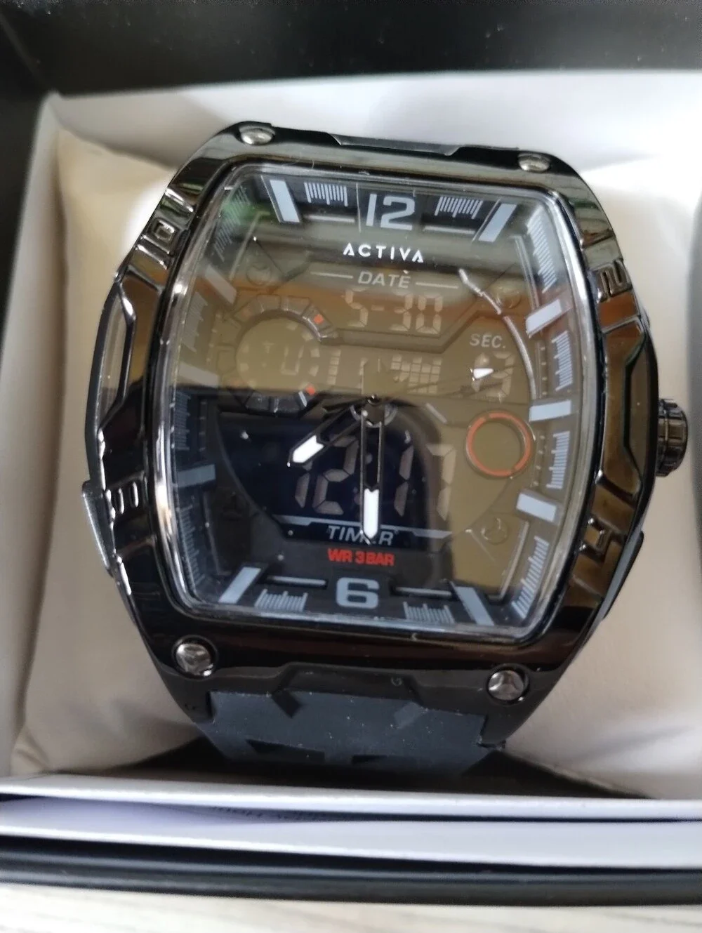 Actival Venzis X Invicta Digital Men's Watch - 50mm. Black (ACW8131-004)
